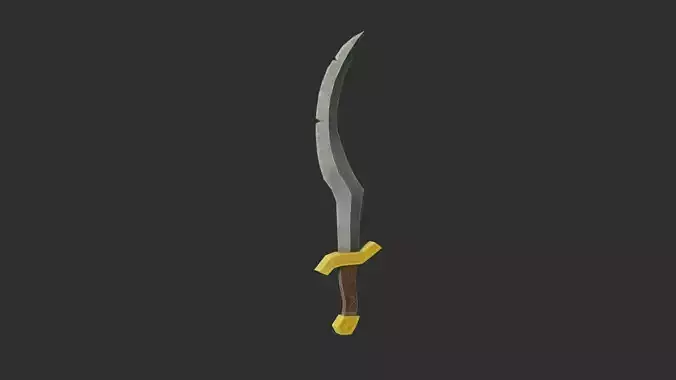 Stylized Medieval Sword 2 Low-poly 3D model