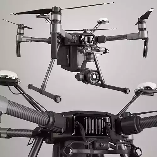 Quadcopter DJI MATRICE 3D model
