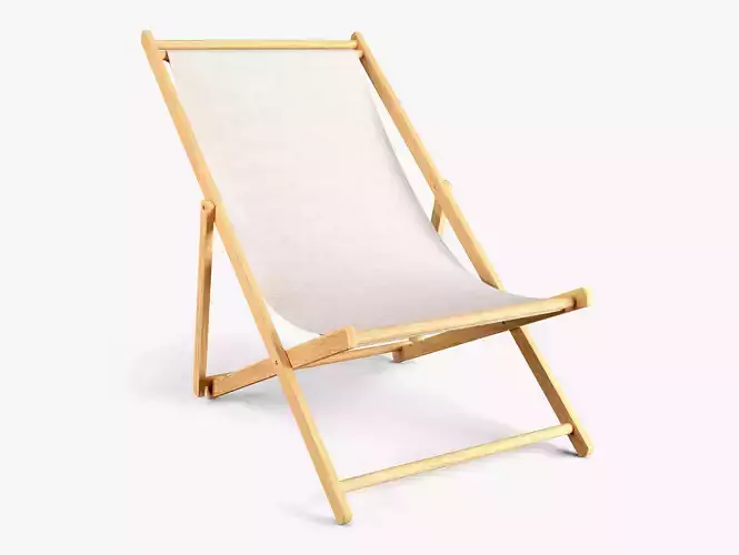 Wood Beach Chair 3D model