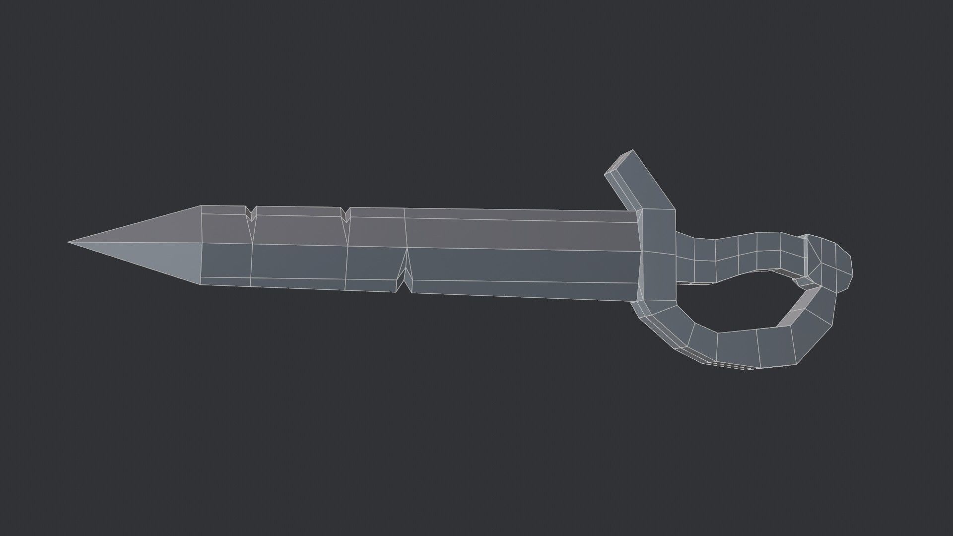 Stylized Medieval Sword 3 Low-poly 3D model_7