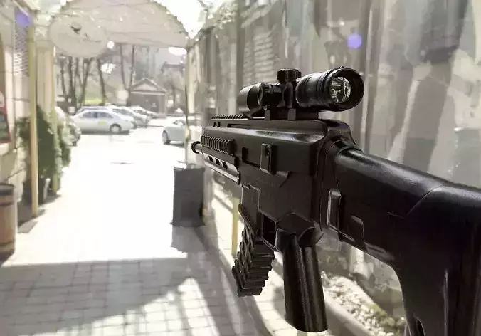 SG553Rifle gun and bullets