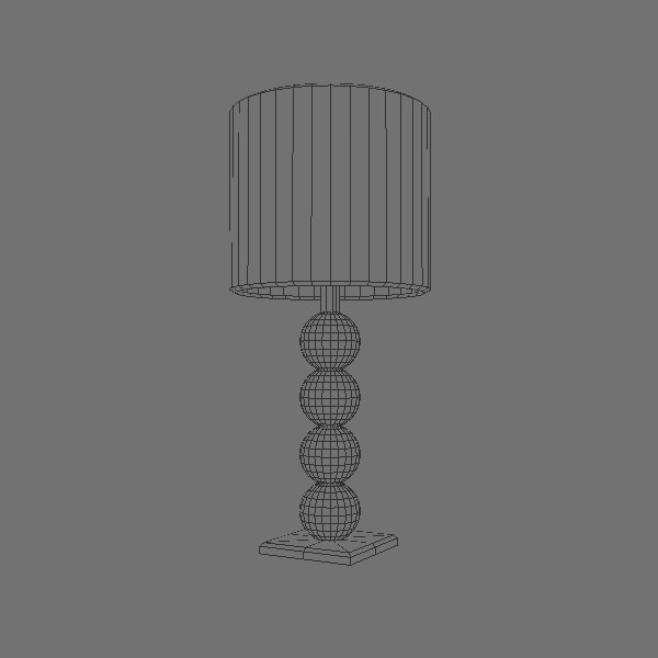 Sphere table lamp 3D model_5