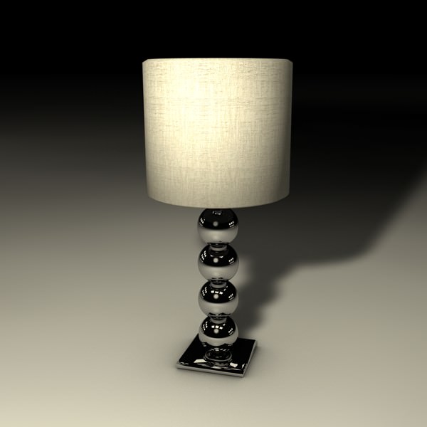Sphere table lamp 3D model_3