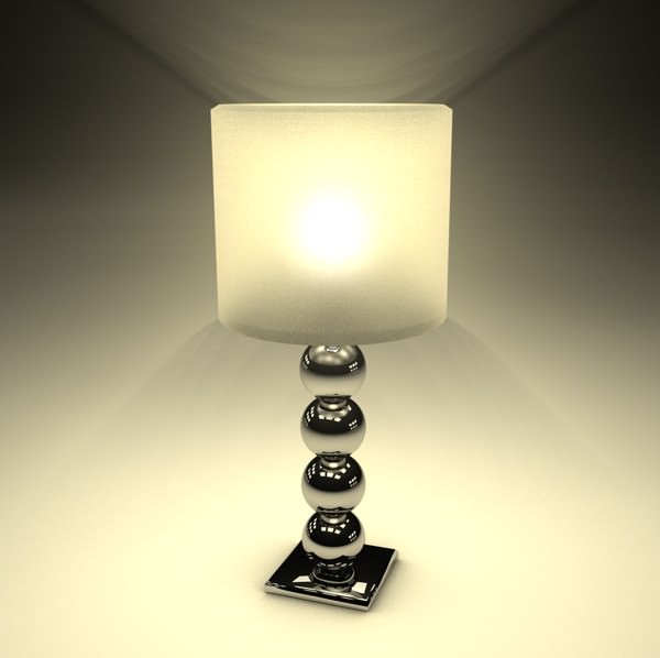 Sphere table lamp 3D model_1