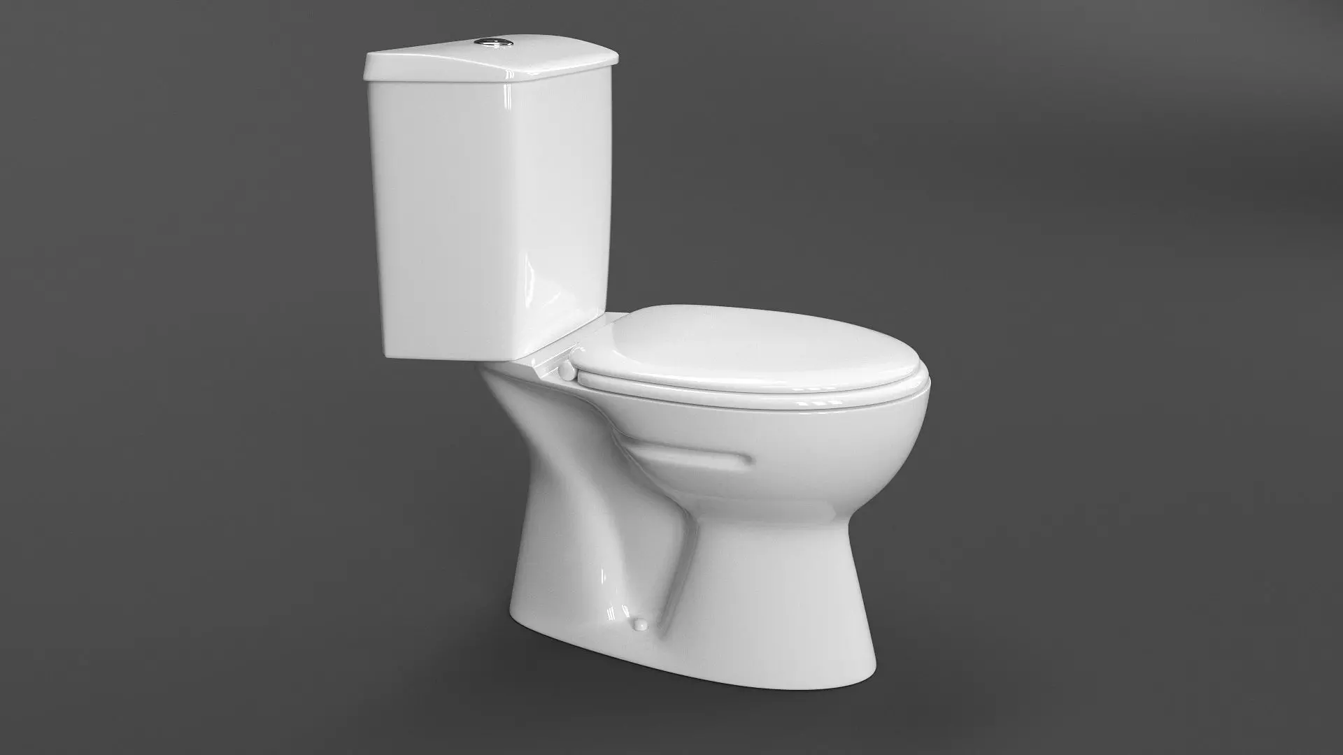 Standard Toilet Carmina Low-poly 3D model
