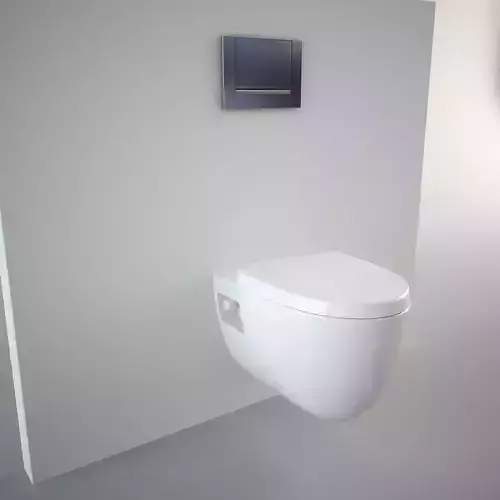 Generic Wall Hung toilet 3D model
