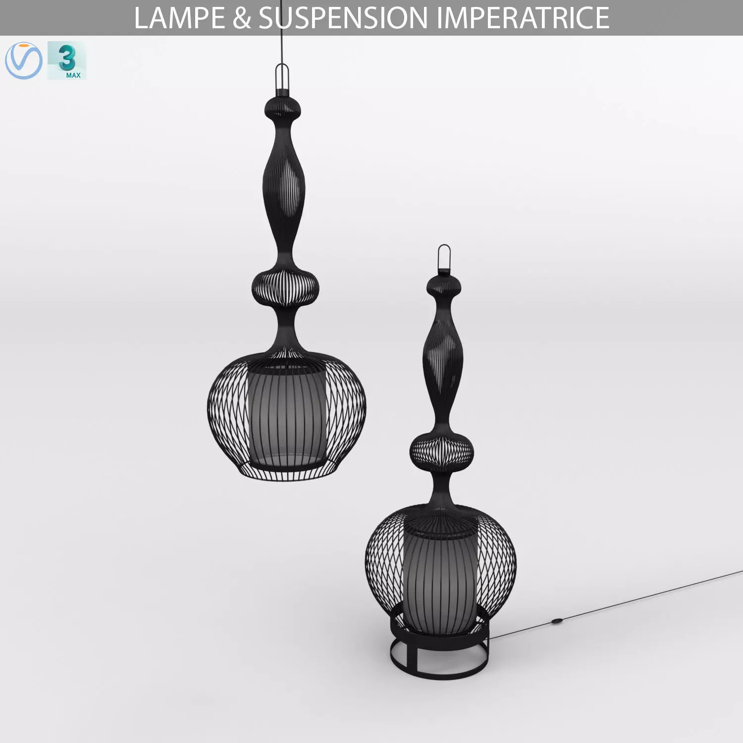 LAMPE and SUSPENSION IMPERATRICE 3D model