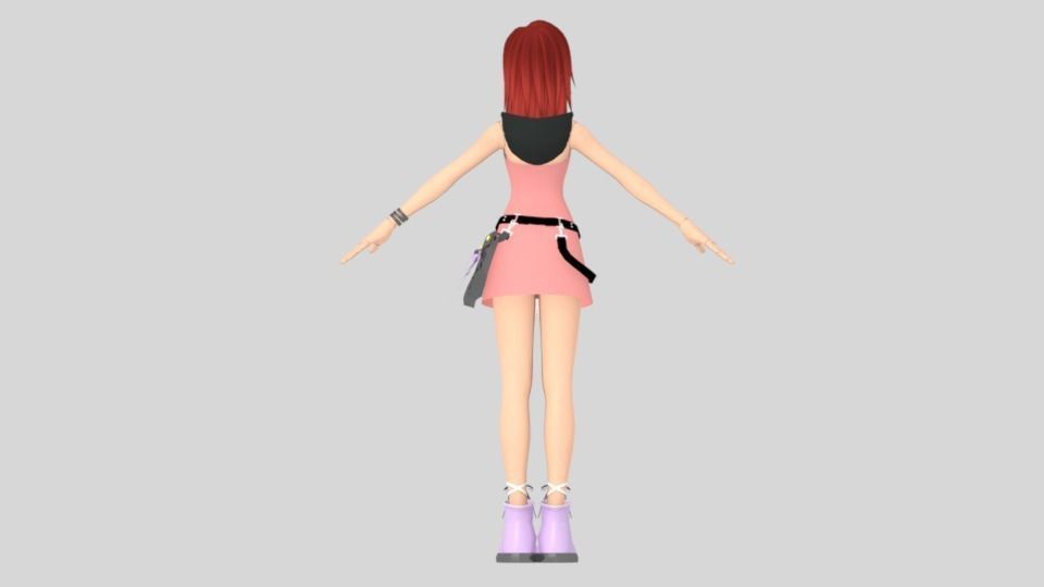 Kairi From Kingdom Hearts Free 3D model_2