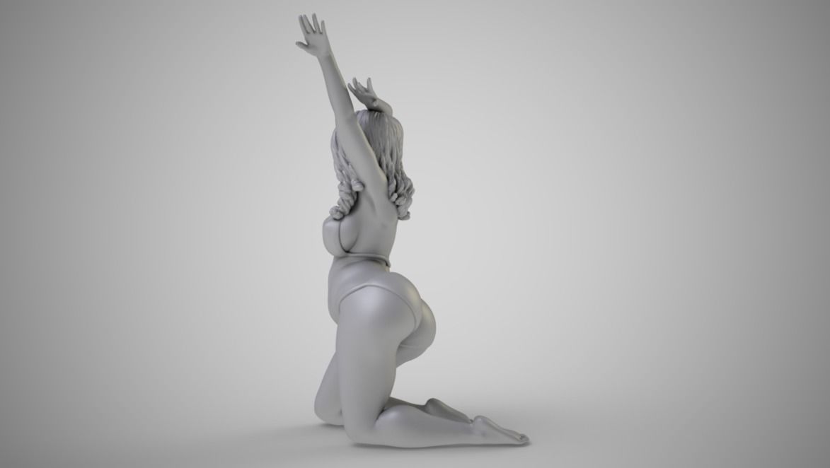 Woman with Beautiful Arms 3D print model_6
