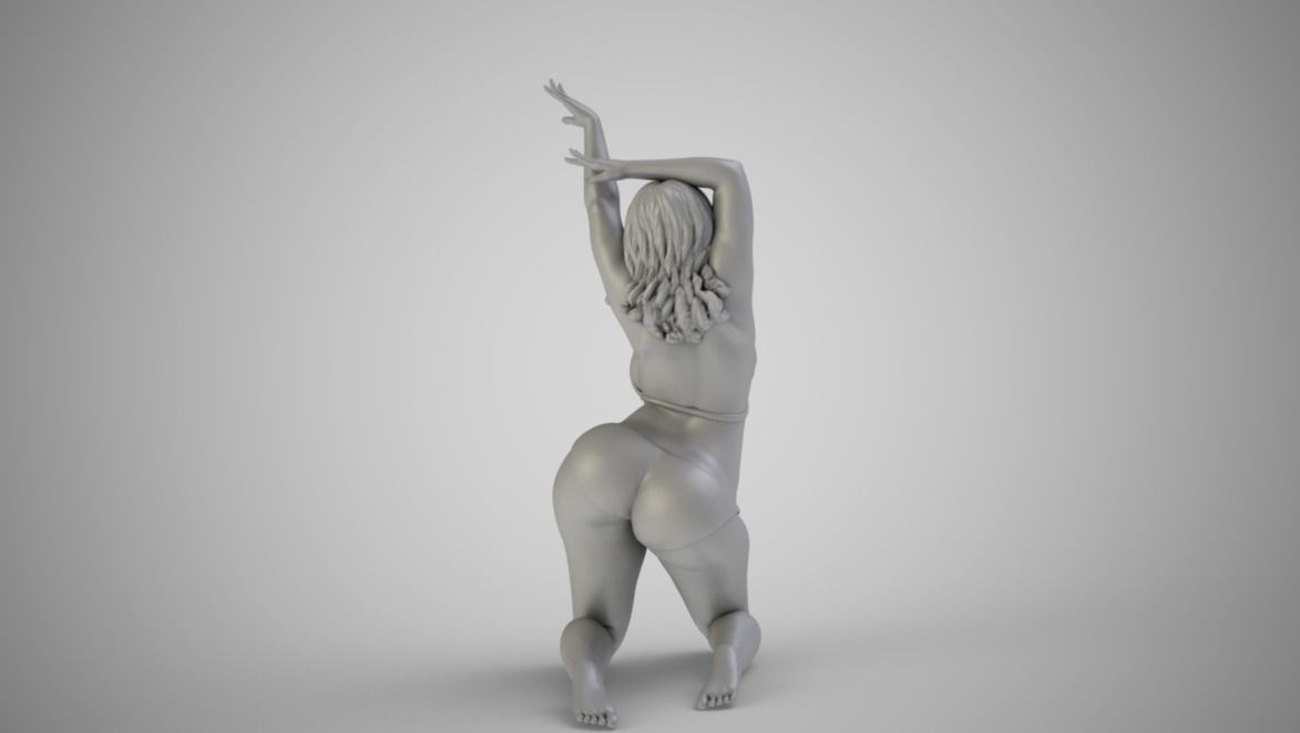 Woman with Beautiful Arms 3D print model_4
