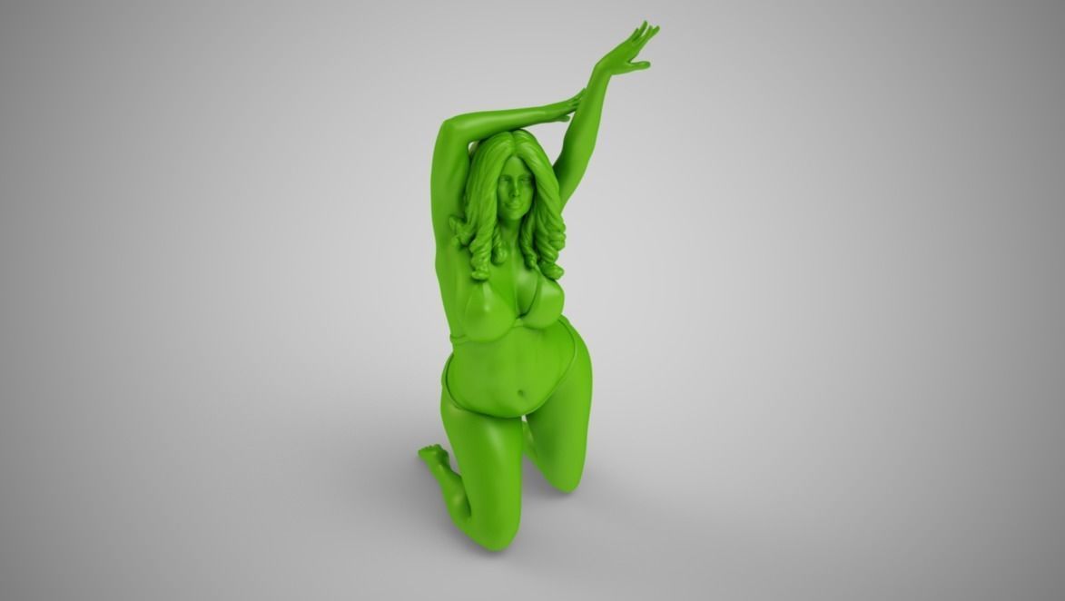 Woman with Beautiful Arms 3D print model_9