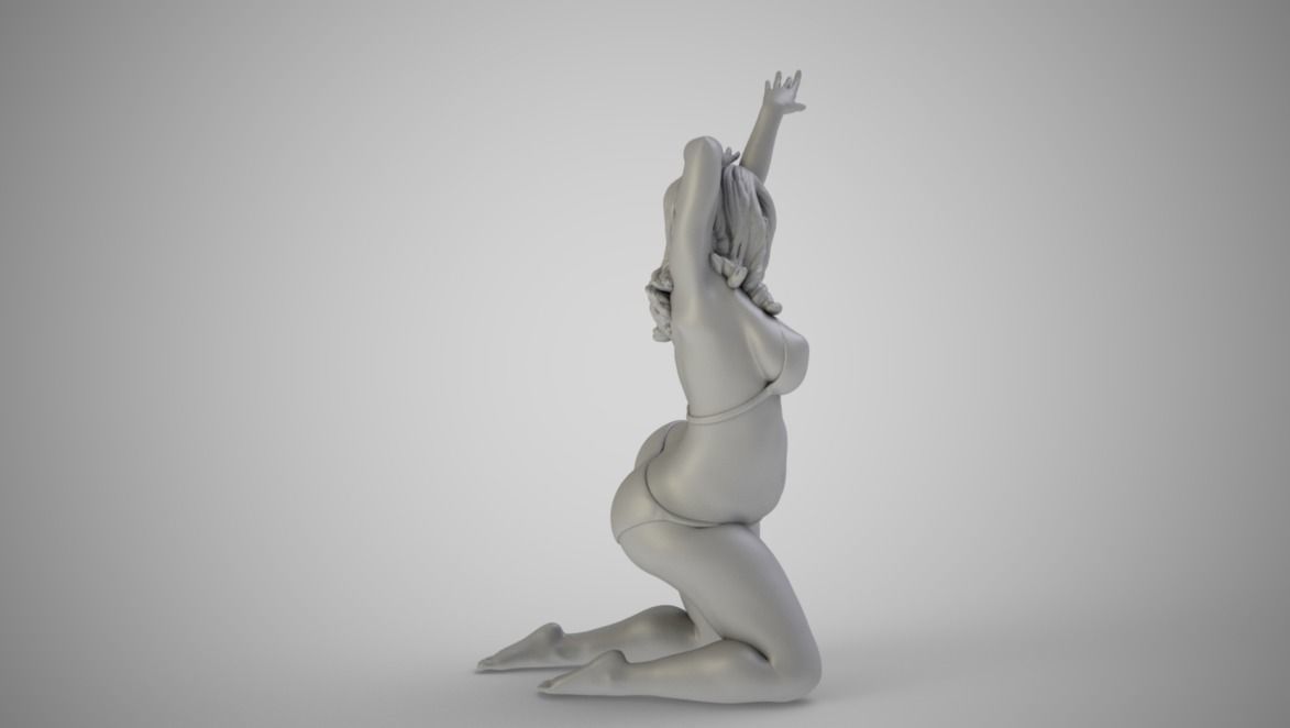 Woman with Beautiful Arms 3D print model_2