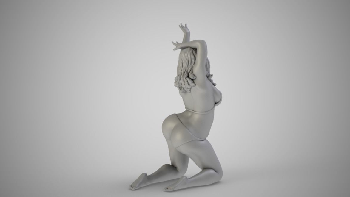 Woman with Beautiful Arms 3D print model_3