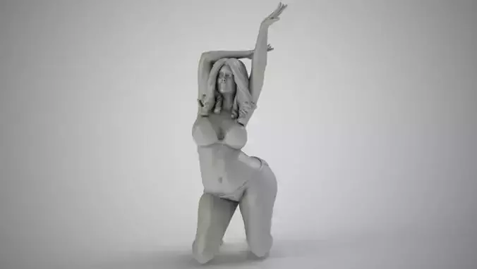 Woman with Beautiful Arms 3D print model