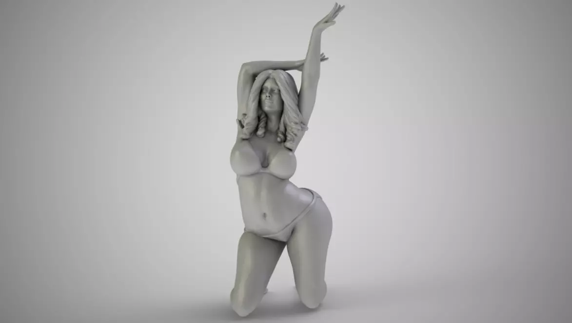 Woman with Beautiful Arms 3D print model_0