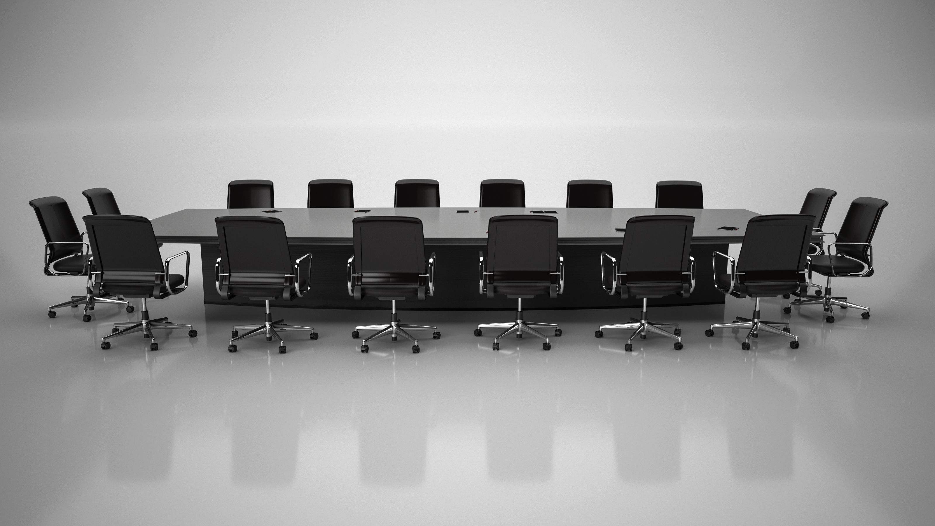 Conference Meeting Room Furniture 08 3D model_2