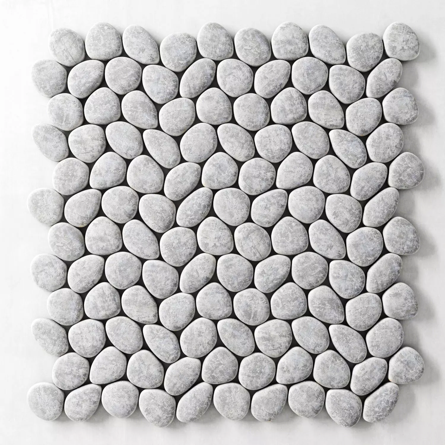 Panel wite smooth pebble 3D model_0