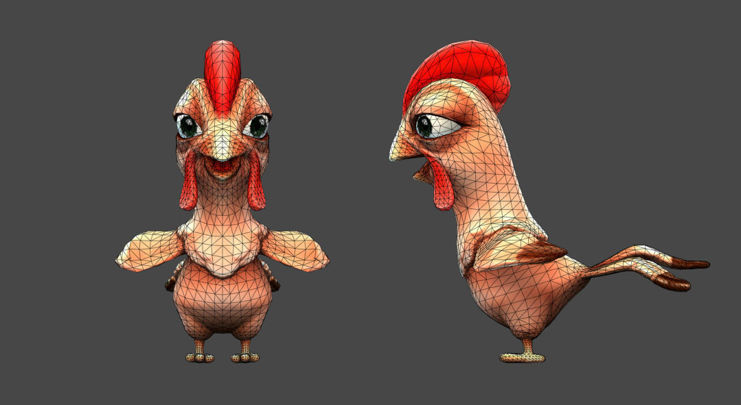 Farm Animals Friends 3D model_10