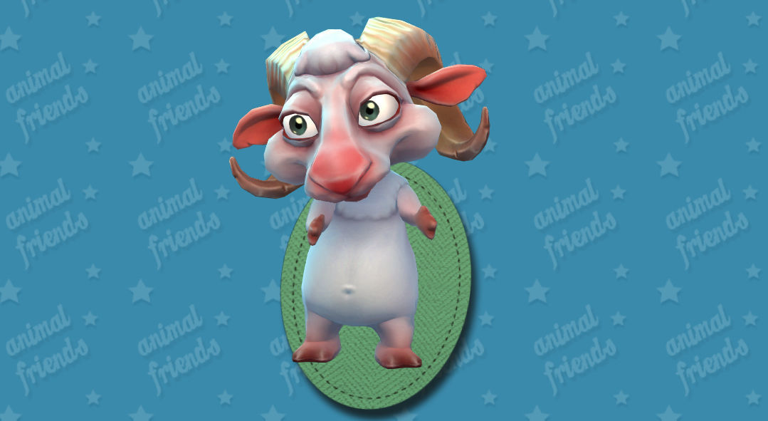 Farm Animals Friends 3D model_18