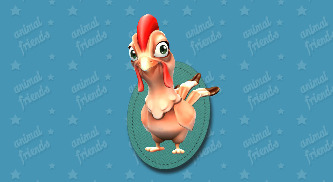 Farm Animals Friends 3D model_15