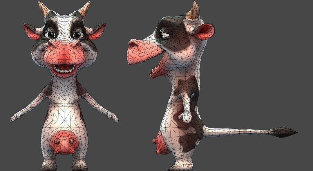 Farm Animals Friends 3D model_12