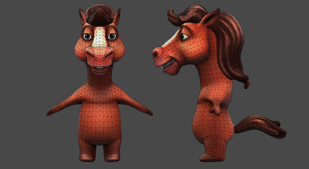 Farm Animals Friends 3D model_11