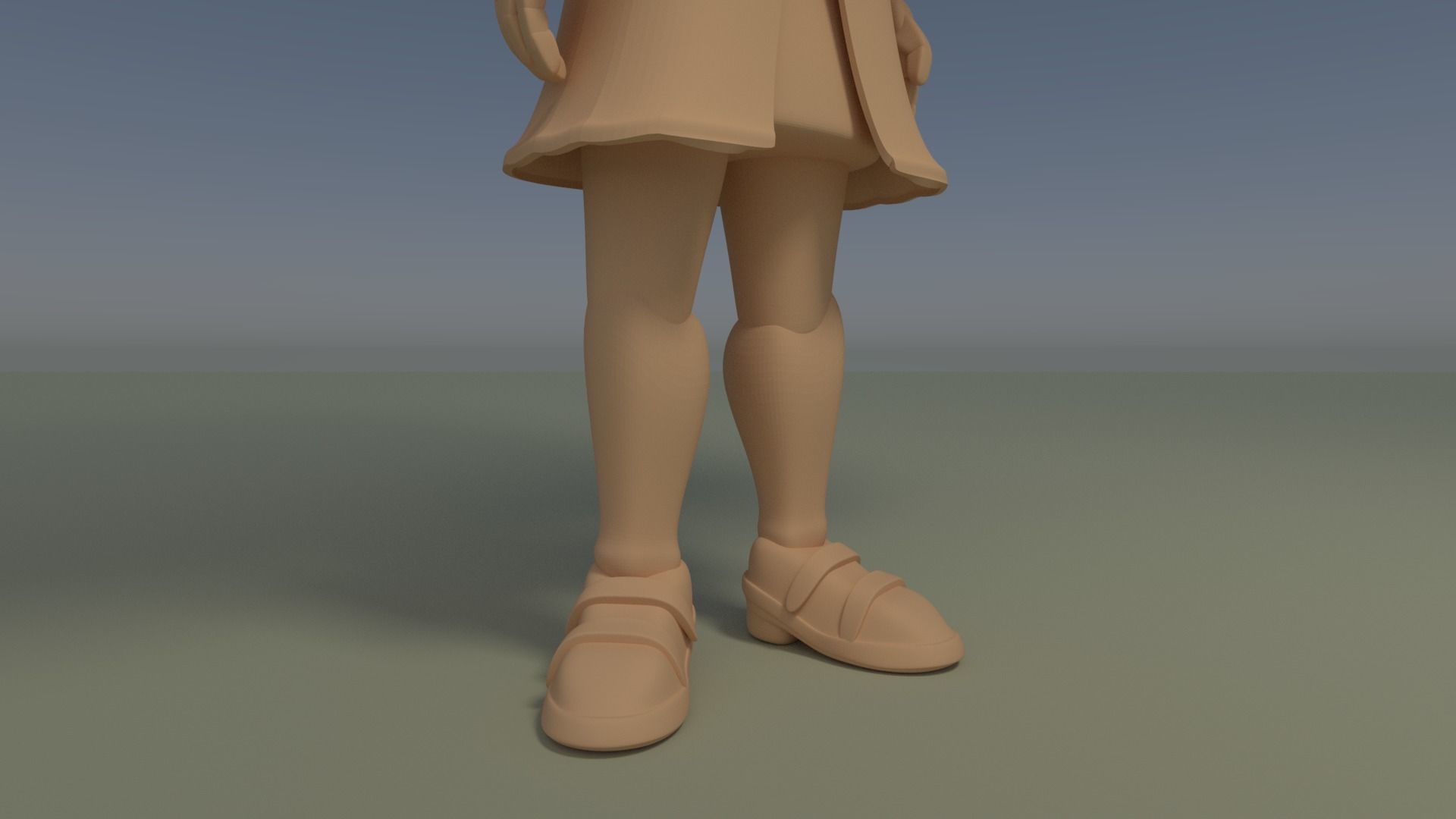 Custom Pop Girl Dressed No Hair DIY Figure 3D Print Model 3D print model_2