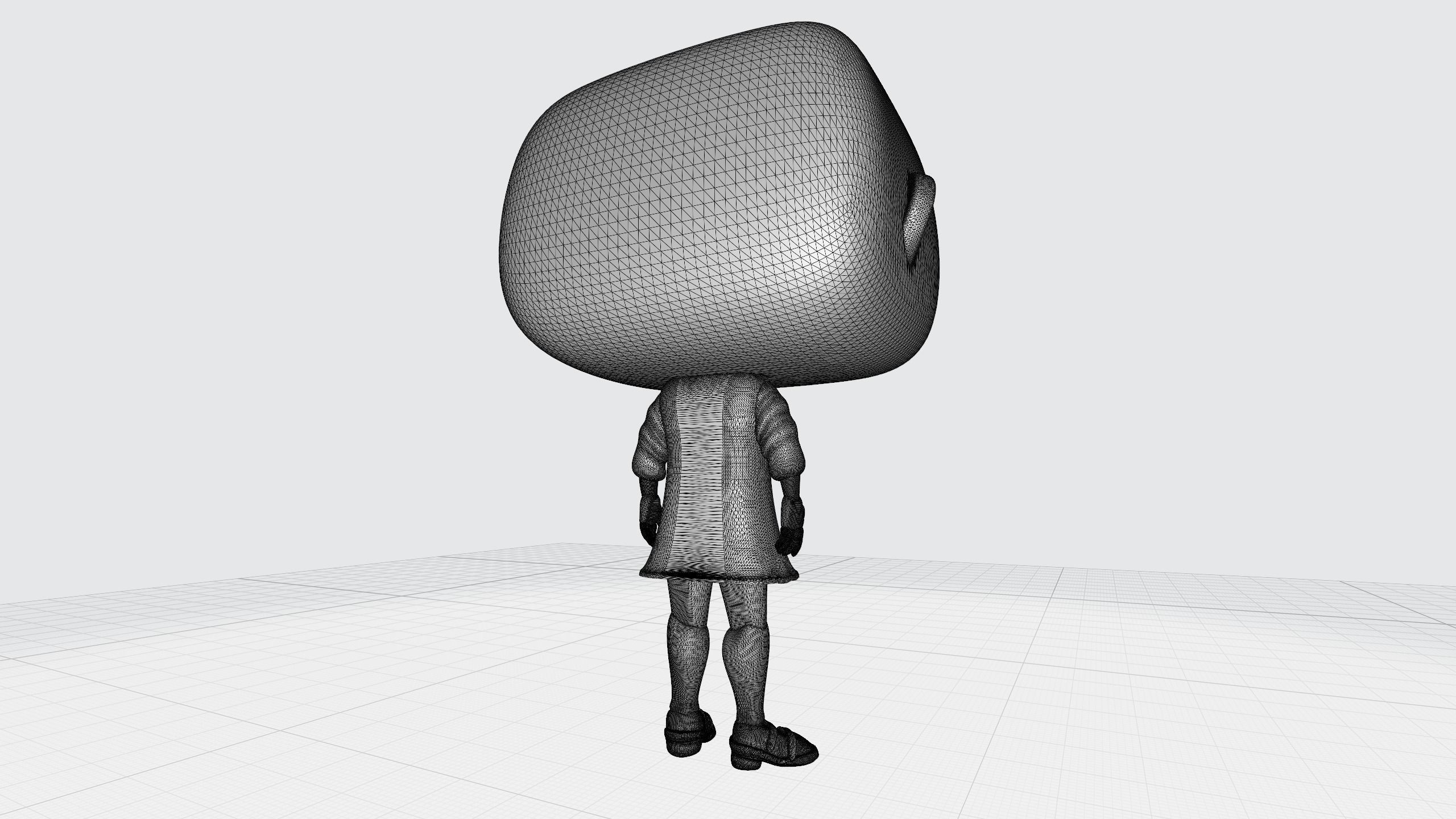 Custom Pop Girl Dressed No Hair DIY Figure 3D Print Model 3D print model_8