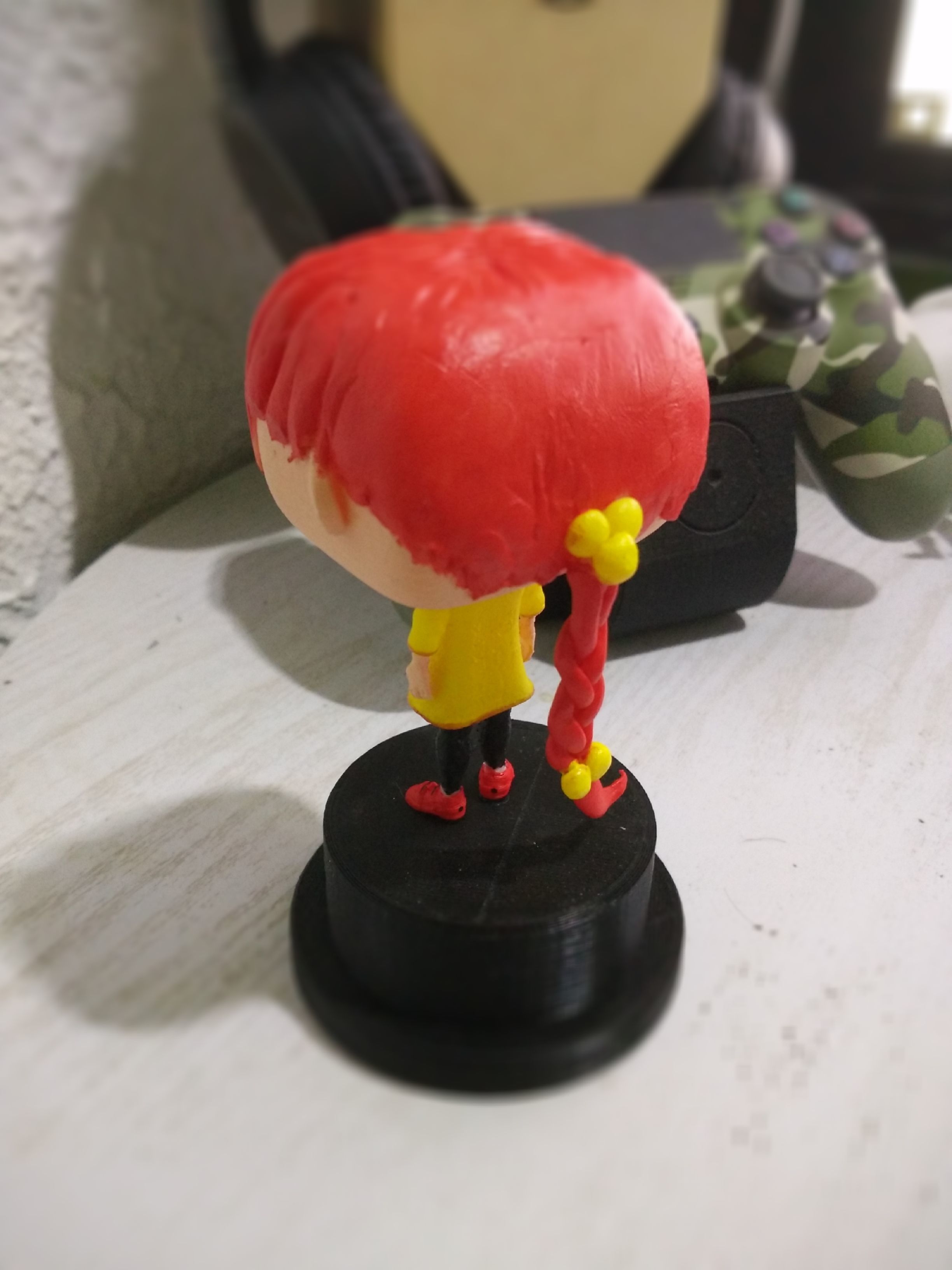 Custom Pop Girl Dressed No Hair DIY Figure 3D Print Model 3D print model_12