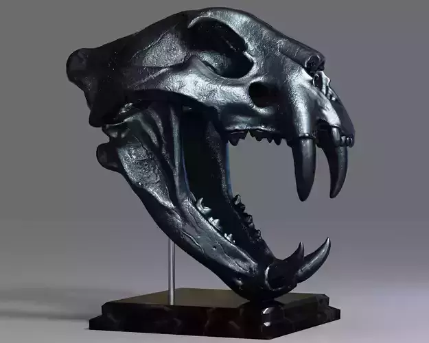 Tiger Skull 3D print model