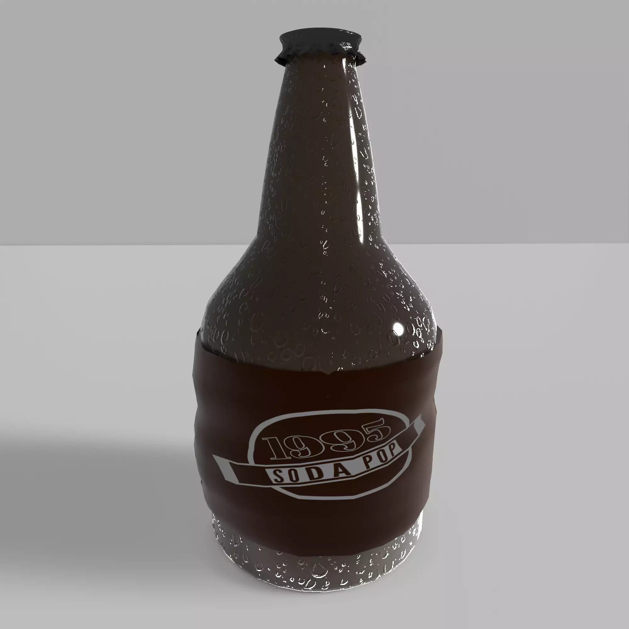 Detailed Soda Bottle 3D model