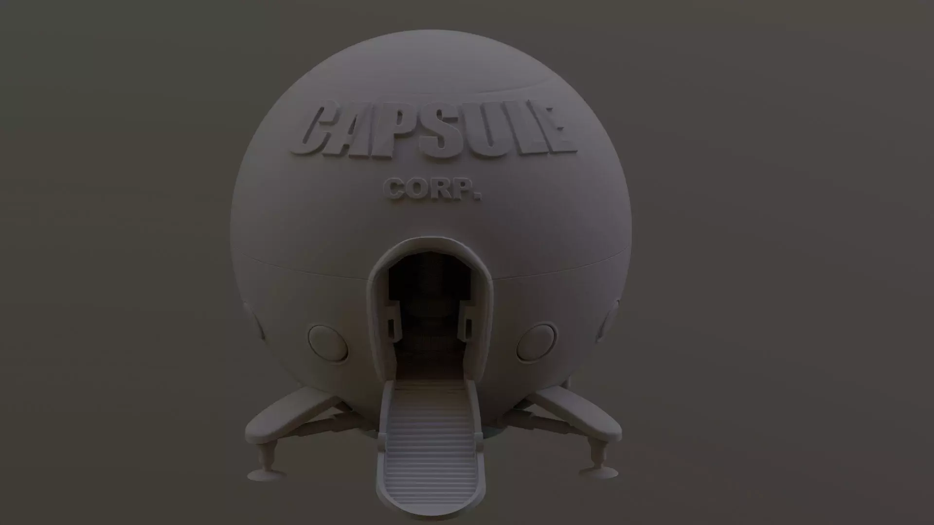 Capsule Corporation Spaceship 3D Printable 3D print model