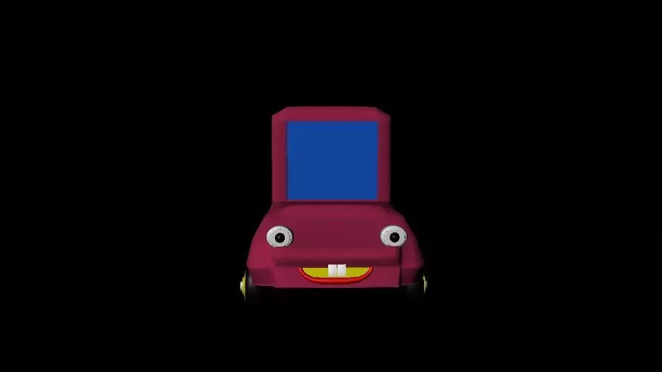 Anim Car Free low-poly 3D model_0