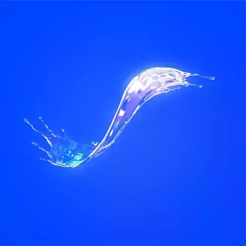 3d model water splash