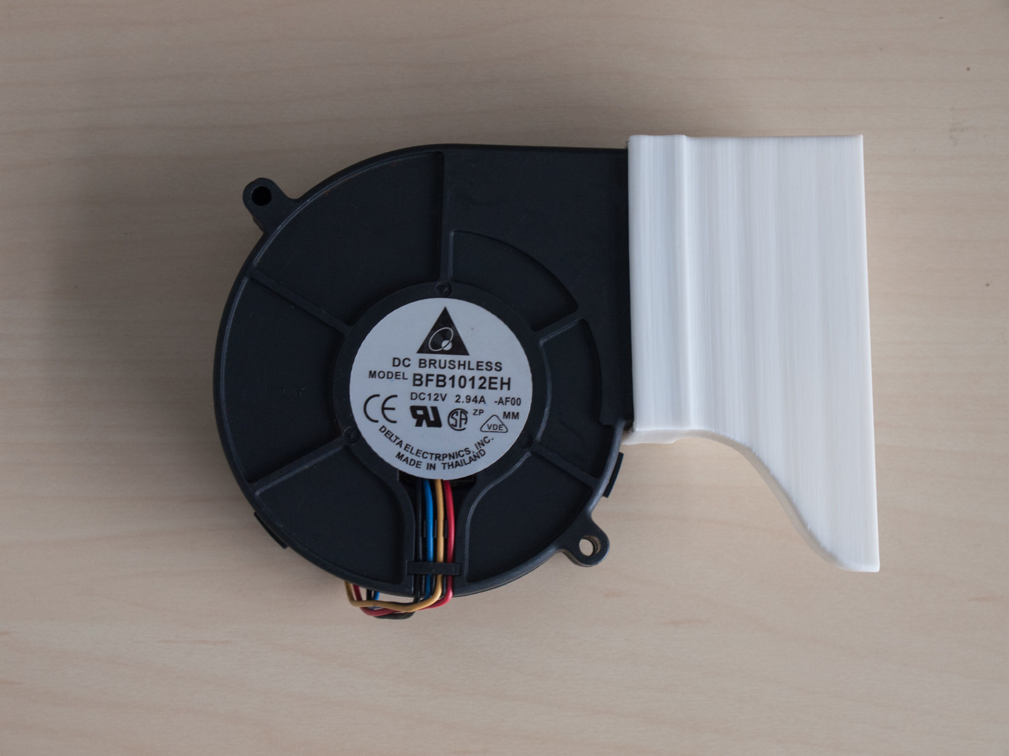 NVIDIA Tesla K40 K20 K20X cooling fan shroud duct 3D print model_6