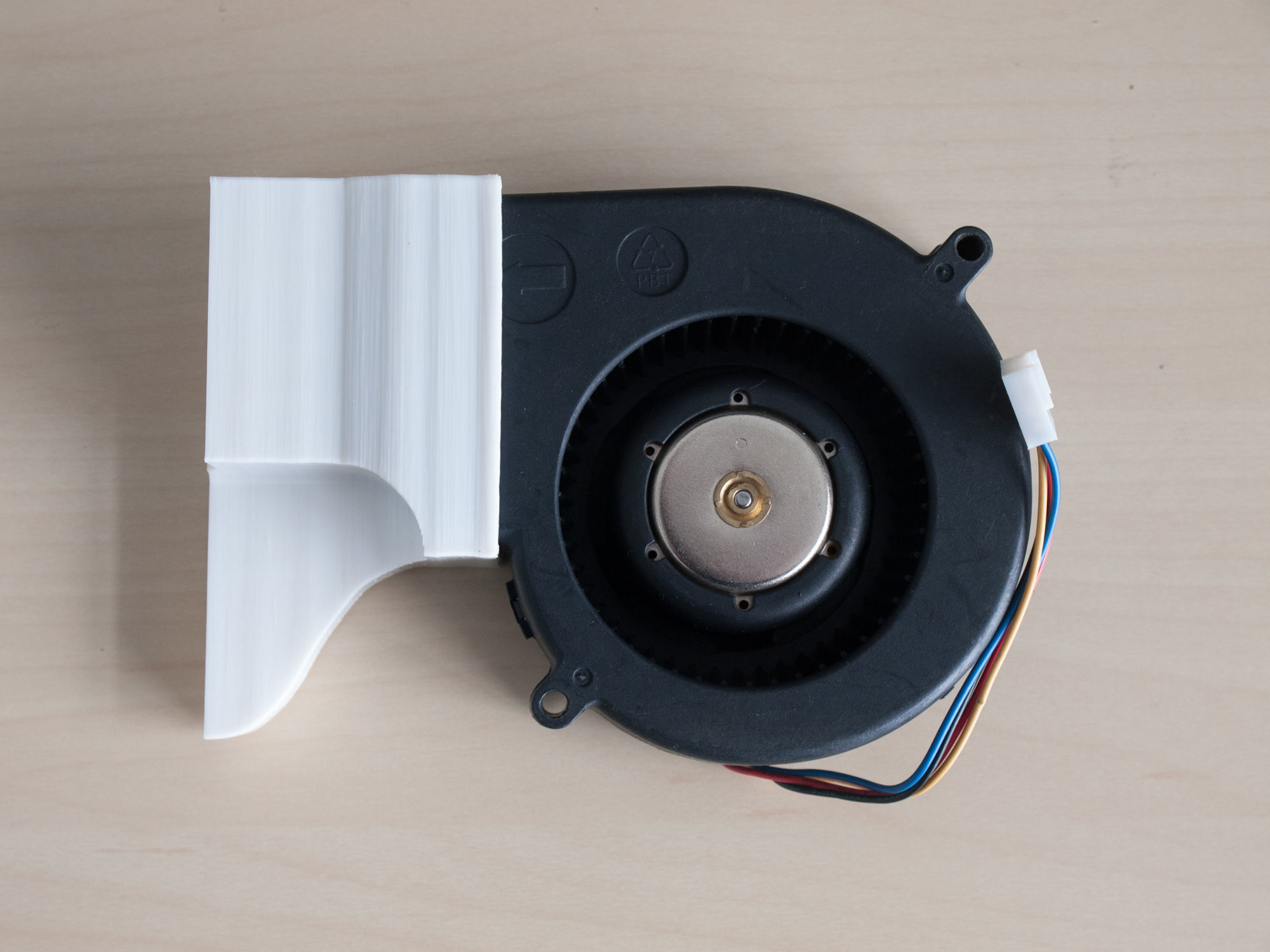 NVIDIA Tesla K40 K20 K20X cooling fan shroud duct 3D print model_7