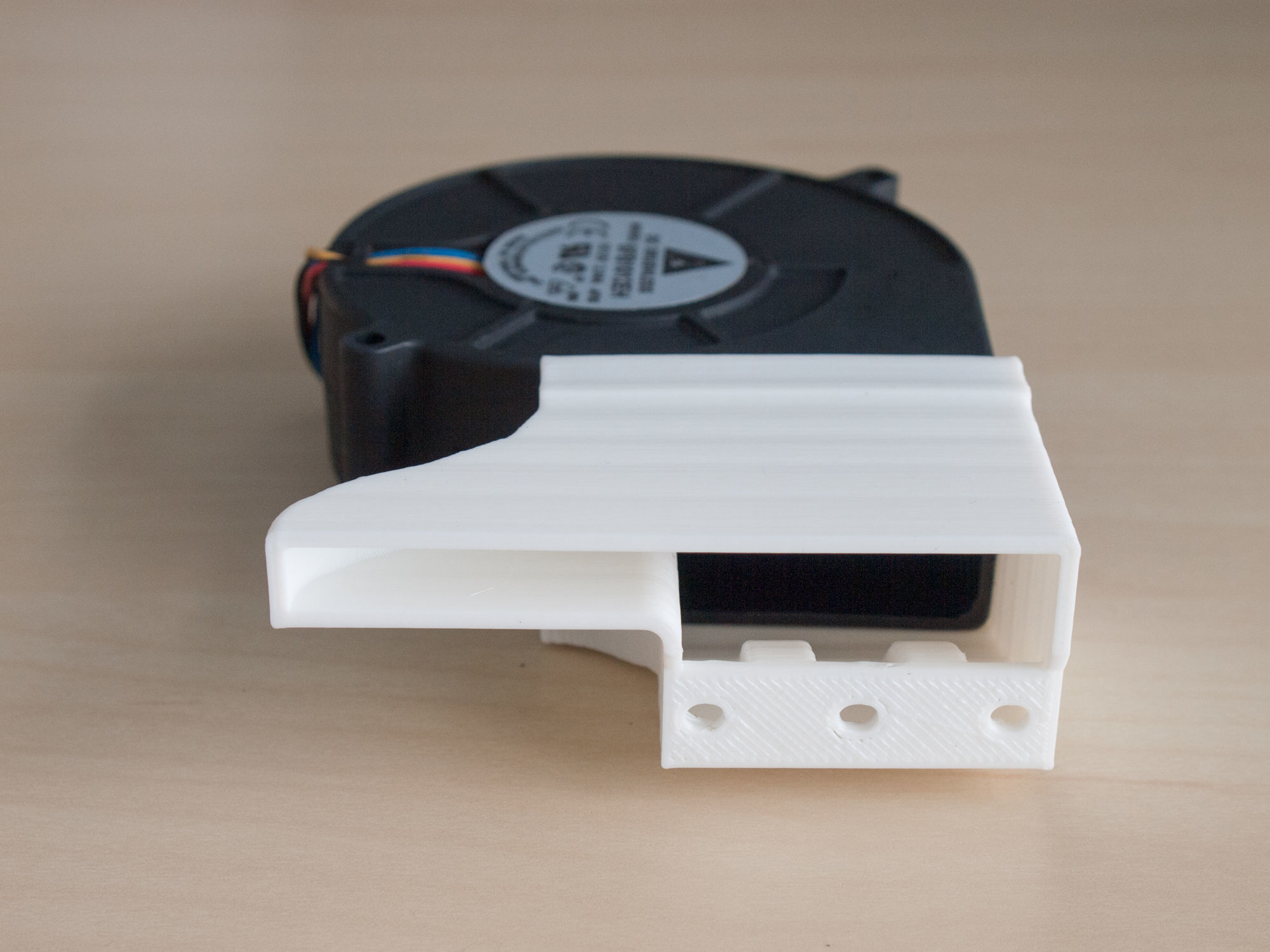 NVIDIA Tesla K40 K20 K20X cooling fan shroud duct 3D print model_10