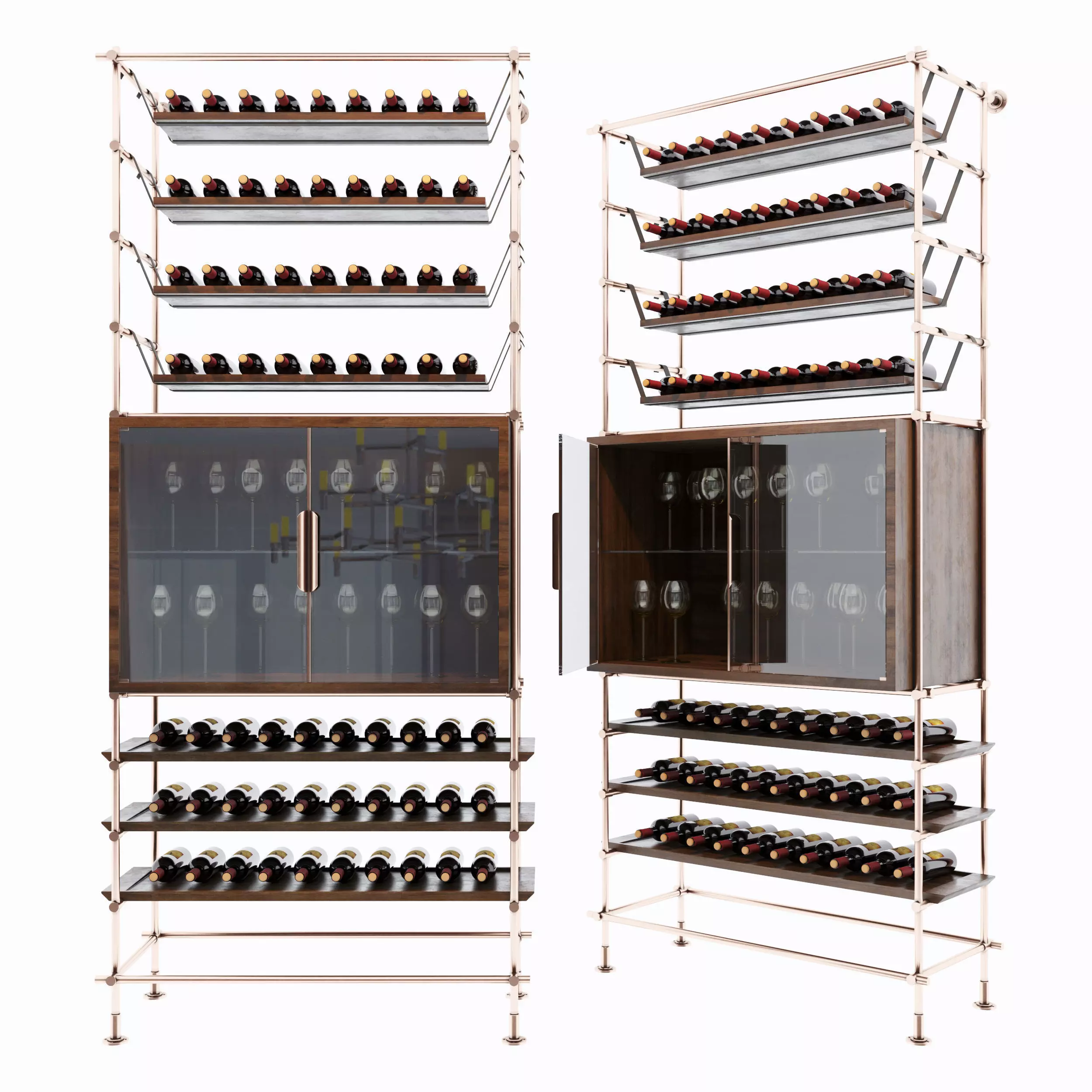 Shelf 3D model wine rack 3D model_0