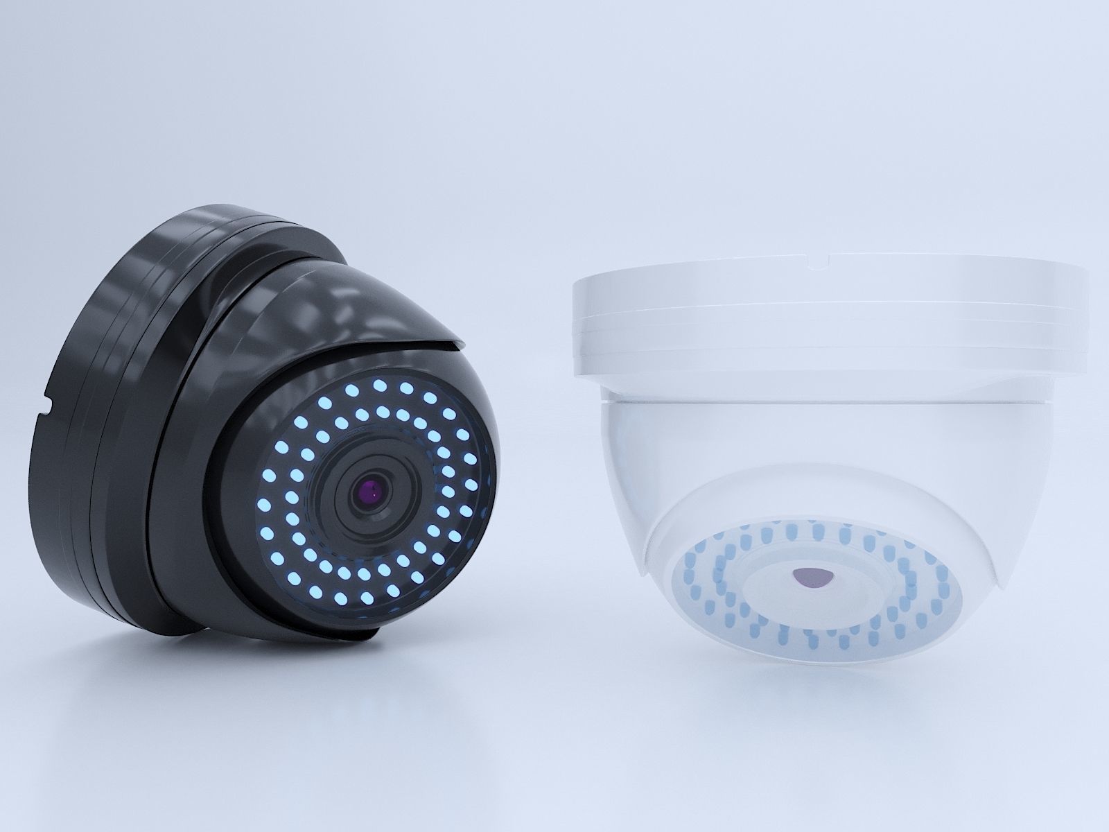 Dome Security Camera 3D model_6