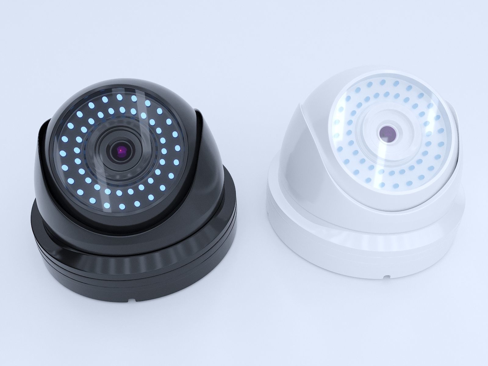 Dome Security Camera 3D model_2