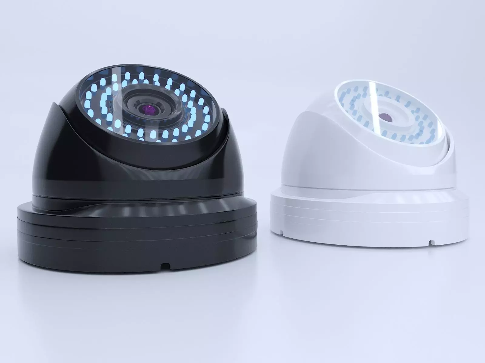 Dome Security Camera 3D model_0