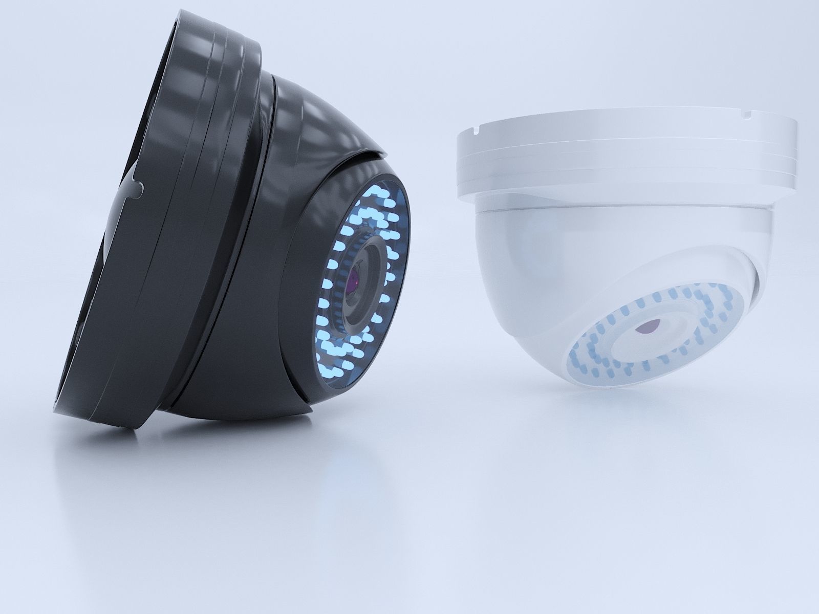 Dome Security Camera 3D model_4