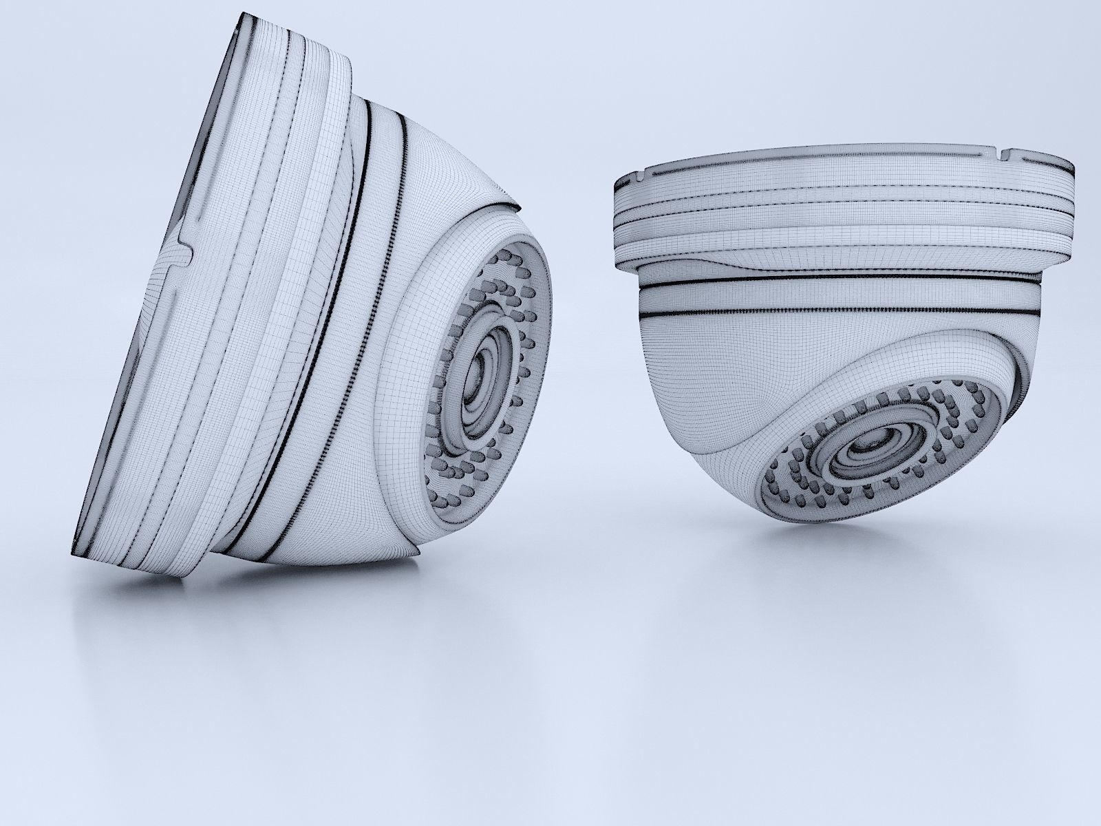 Dome Security Camera 3D model_9