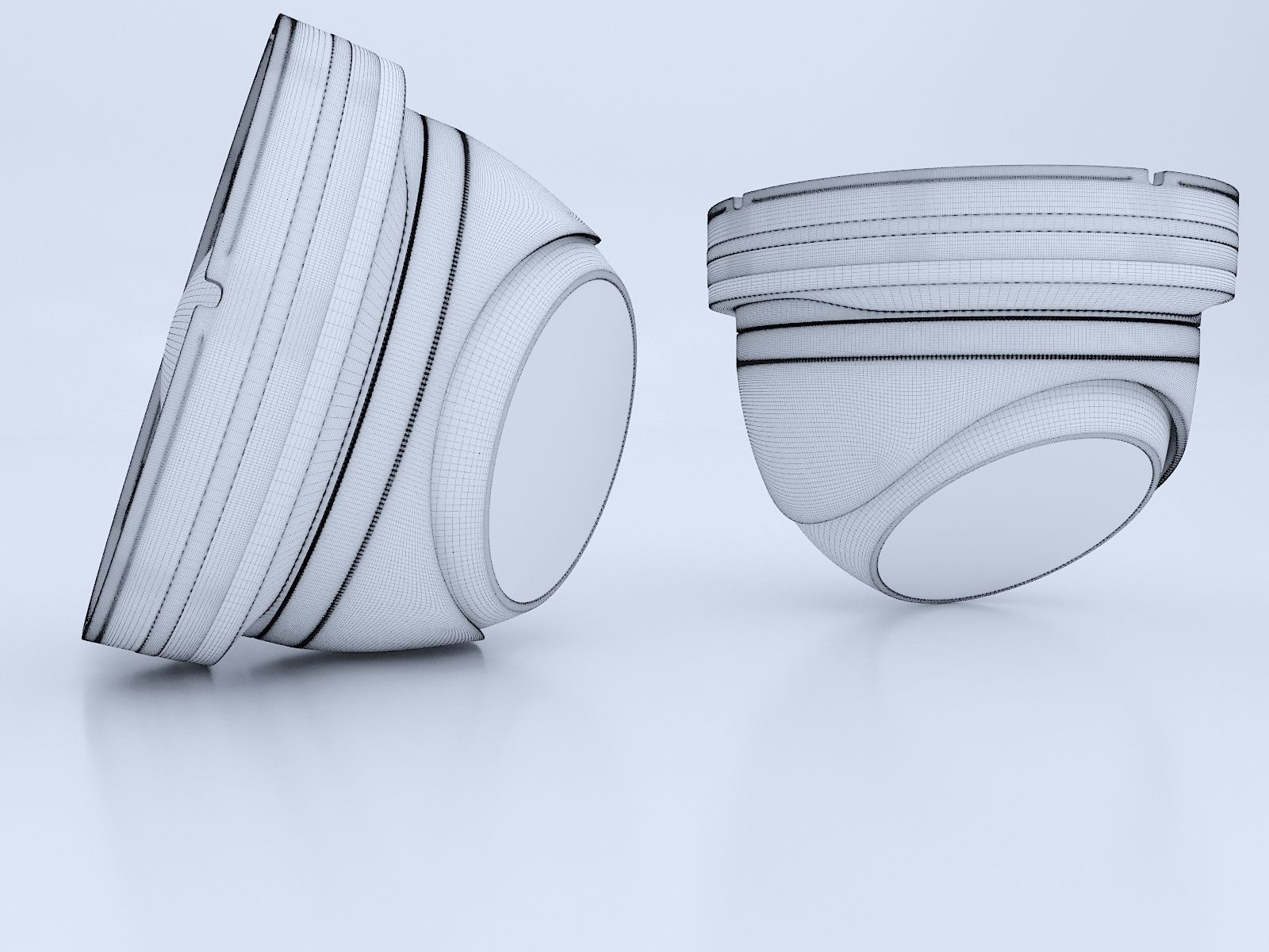 Dome Security Camera 3D model_8