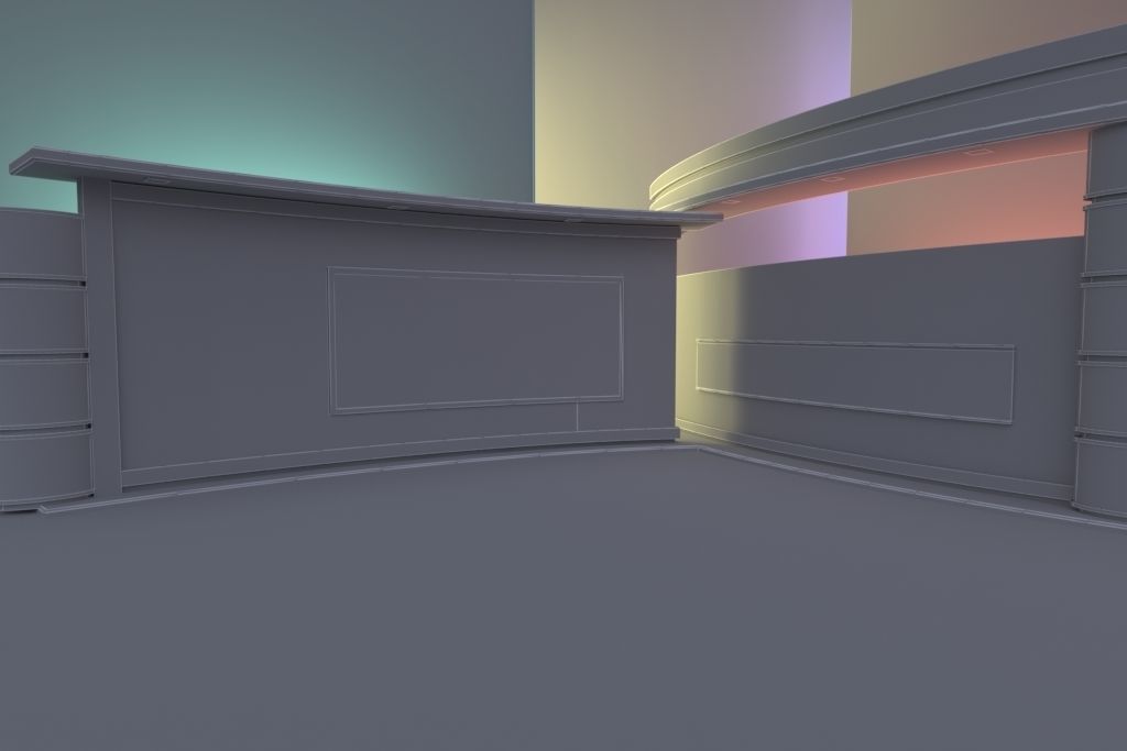 Virtual Broadcast Marble Studio 3D model_6