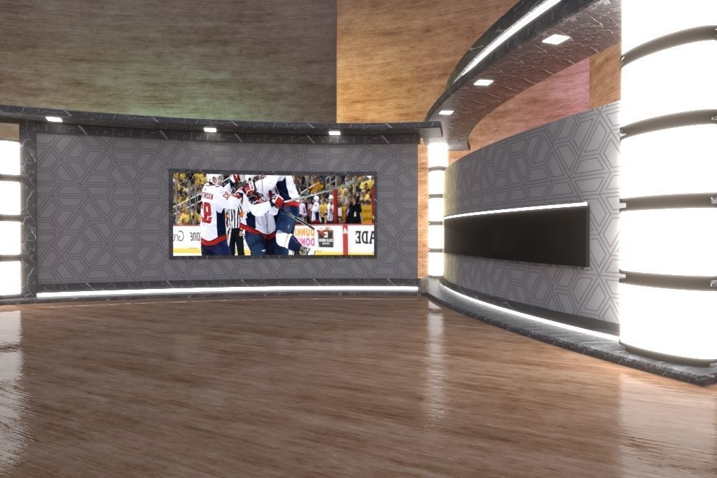 Virtual Broadcast Marble Studio 3D model_3