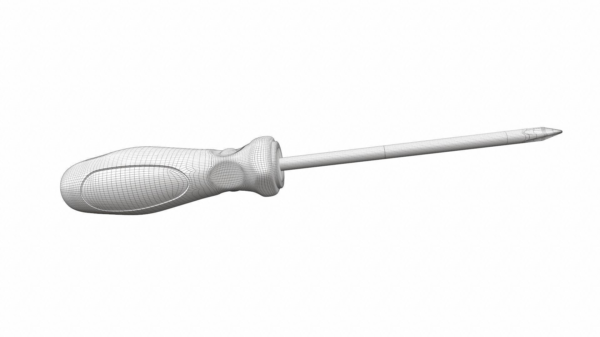 Screwdriver flathead colect 3D model_7