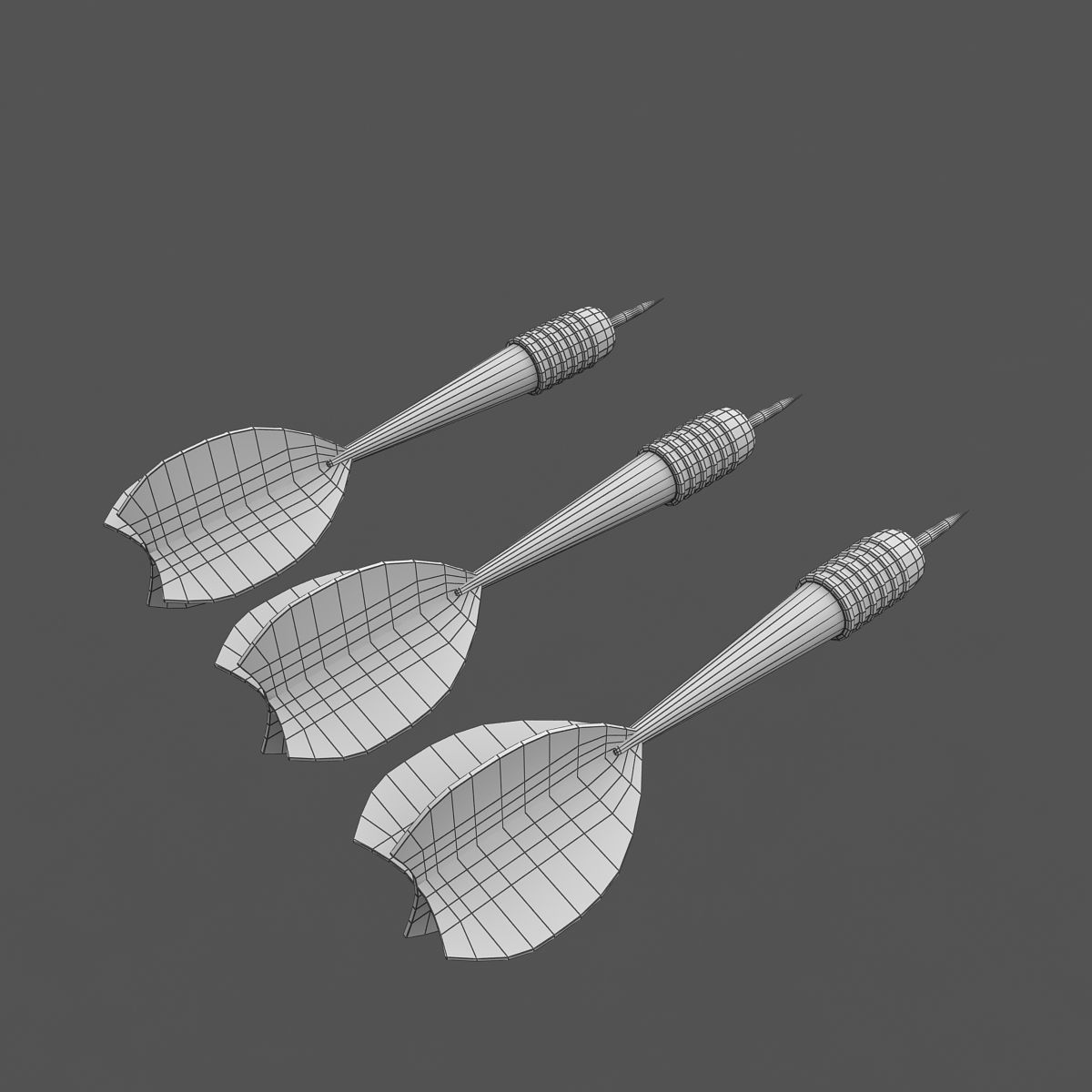 Darts three 3D model_5