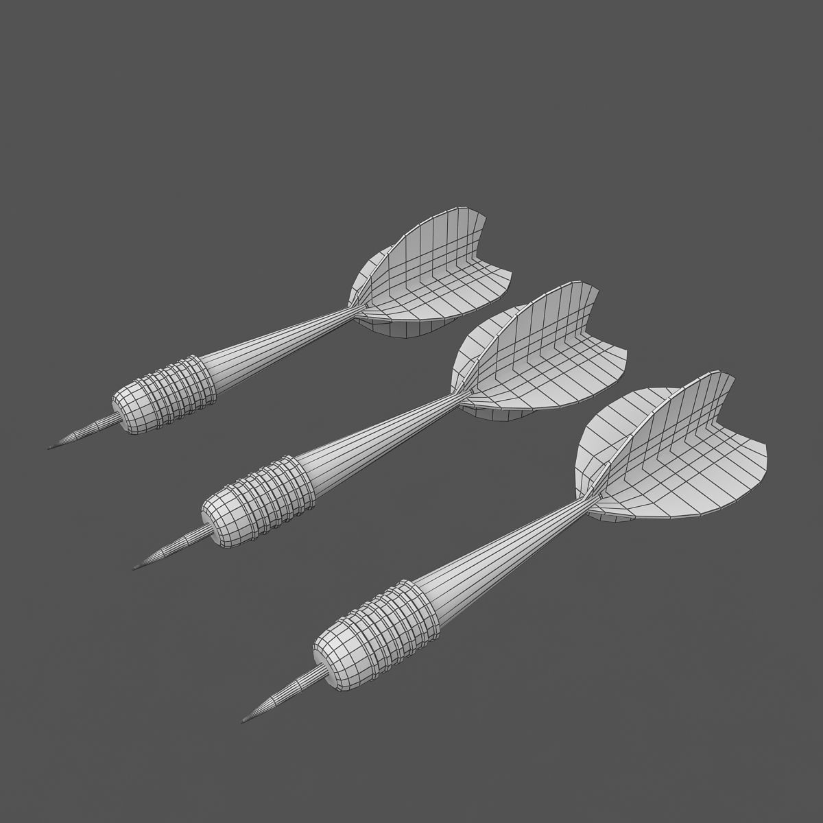 Darts three 3D model_4