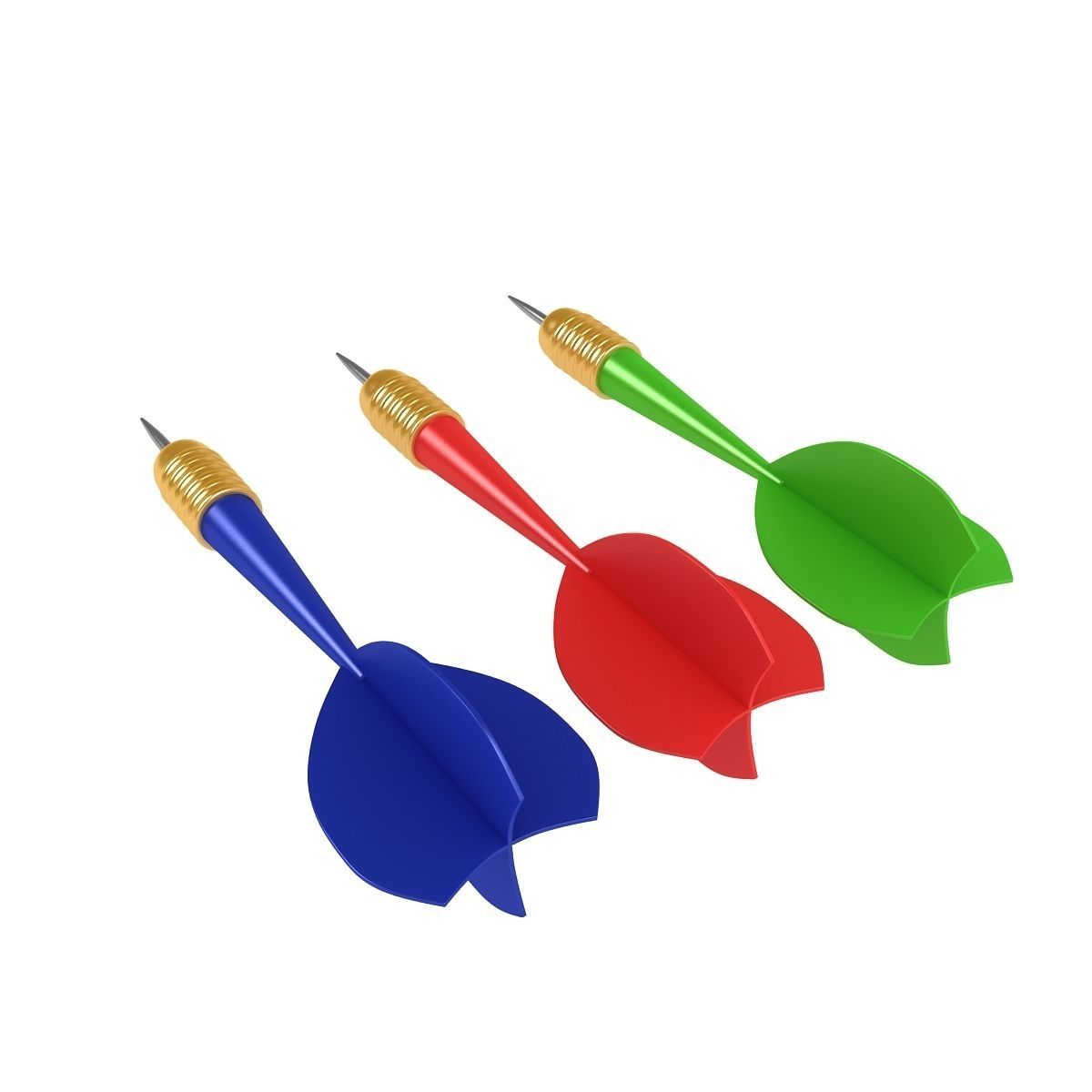 Darts three 3D model_2